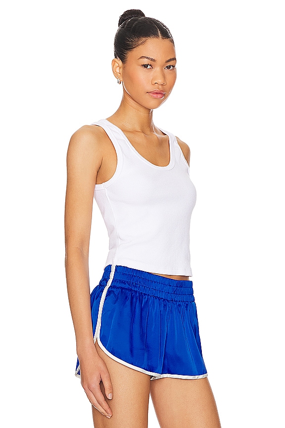 view 2 of 4 ТОП-МАЙКА ДЛЯ НОШЕНИЯ С БЮСТГАЛЬТЕРОМ STRUCTURED RIB in White