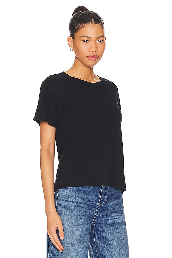 view 2 of 4 COTTON BOXY クルーTシャツ in True Black