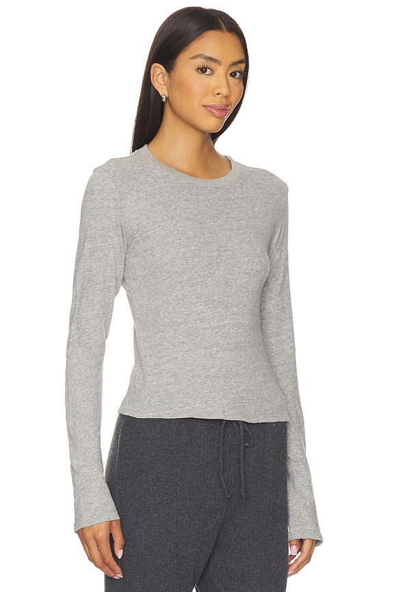 view 2 of 4 Jamie Cotton Long Sleeve Top in Heather Grey