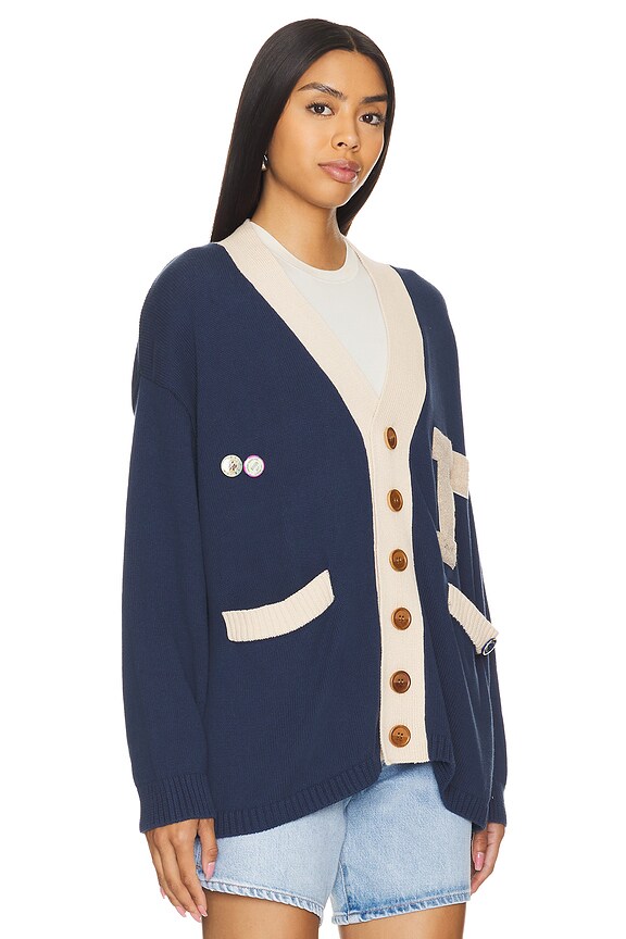 view 2 of 5 Varsity Cardigan in Navy