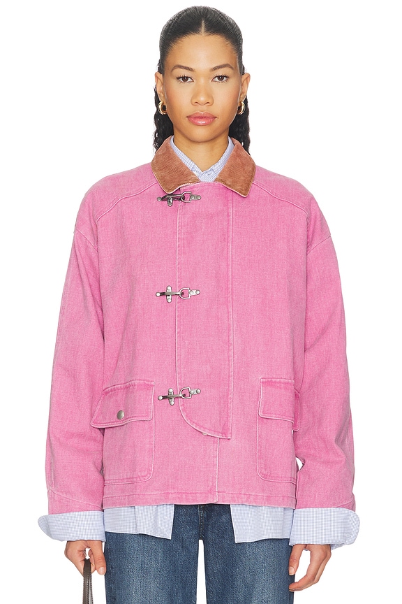 view 2 of 5 CHAQUETA FIREMAN in Washed Pink