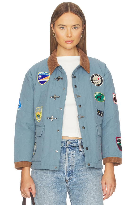 view 1 of 7 CHAQUETÓN in Teal Blue