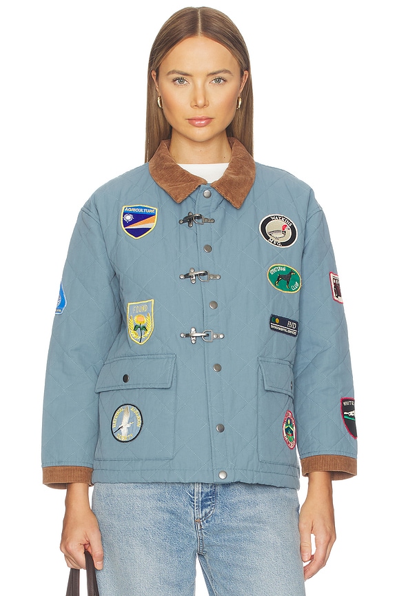 view 2 of 7 CHAQUETÓN in Teal Blue