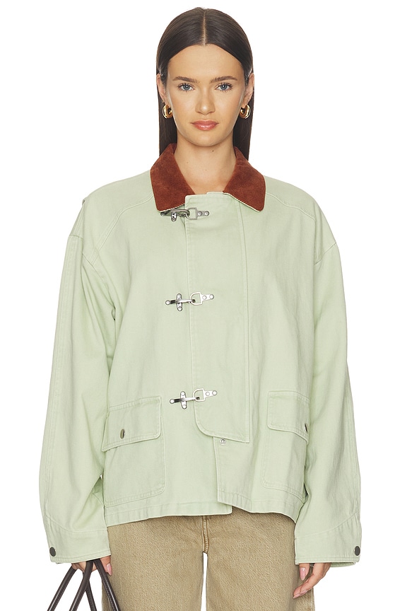 view 2 of 5 FIREMAN  자켓 in Sage Green