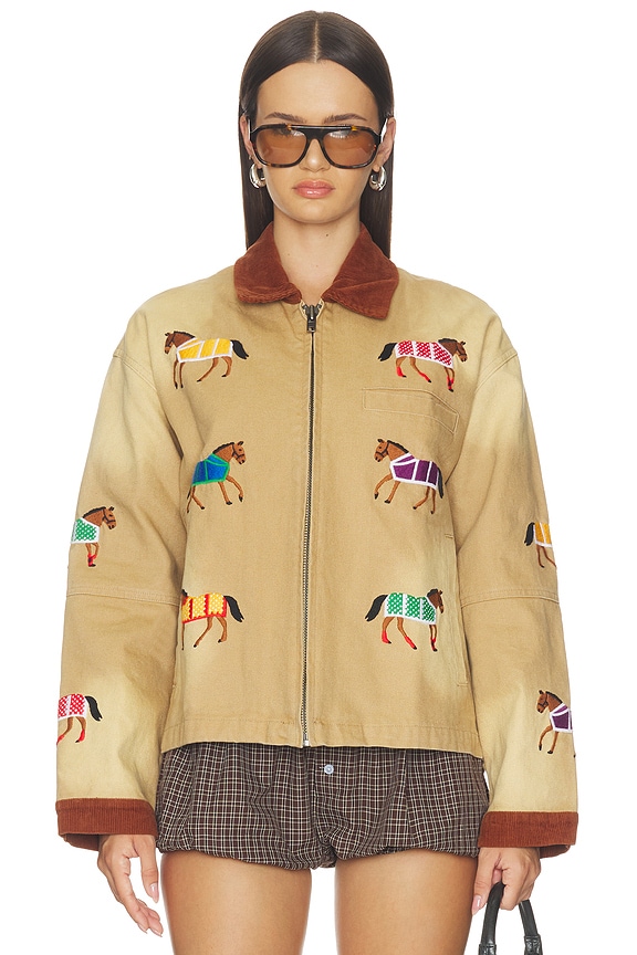view 2 of 7 CHAQUETA LARIAT in Light Beige