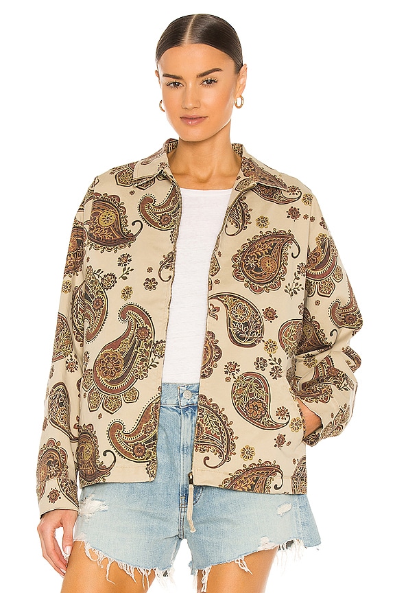 view 1 of 5 Persian Paisley Trucker Jacket in Sand