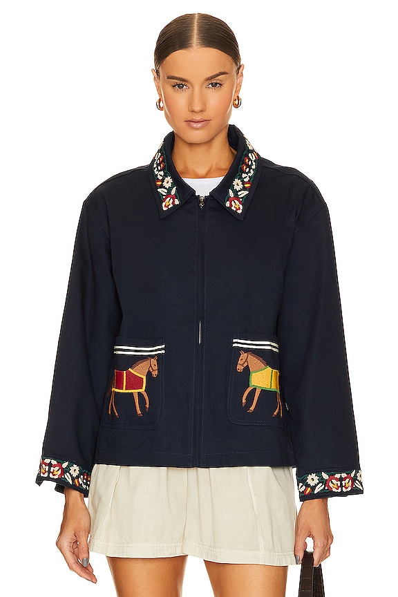 view 2 of 5 Horse Jacket in Navy