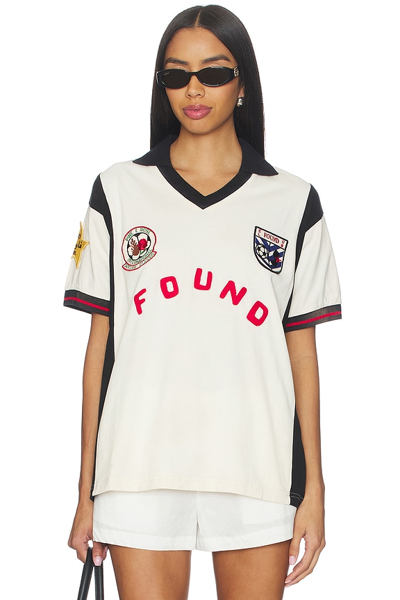 view 1 of 6 Union Soccer Jersey Top in Off-white