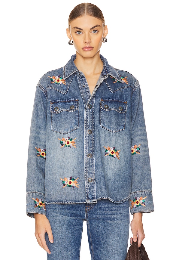 view 2 of 6 x REVOLVE Button Up Shirt in Denim
