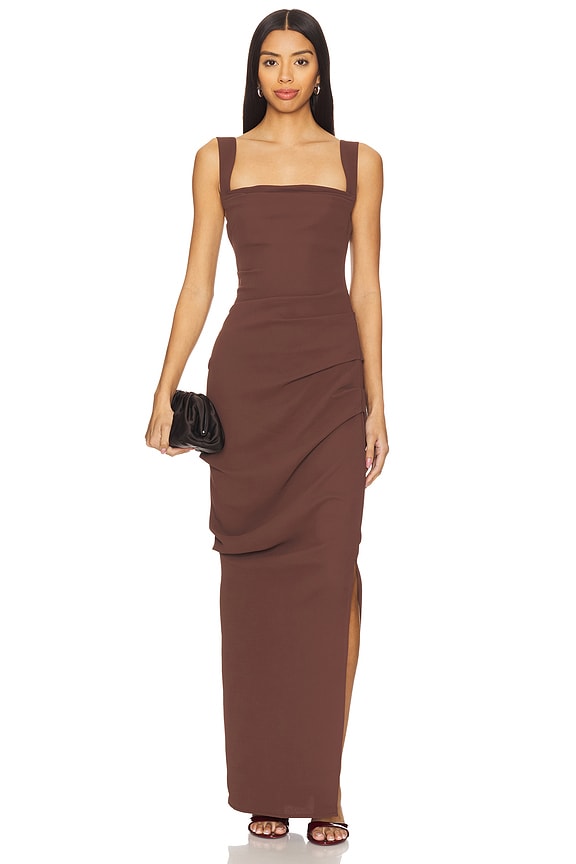 view 2 of 4 VESTIDO RAF in Chocolate