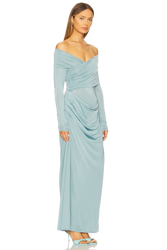 view 2 of 3 Taylor Dress in Chalk Blue