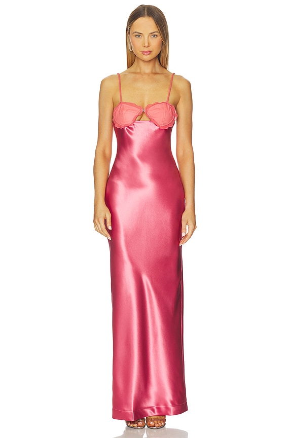 view 2 of 4 VESTIDO CON CAPA SUKI in Plum