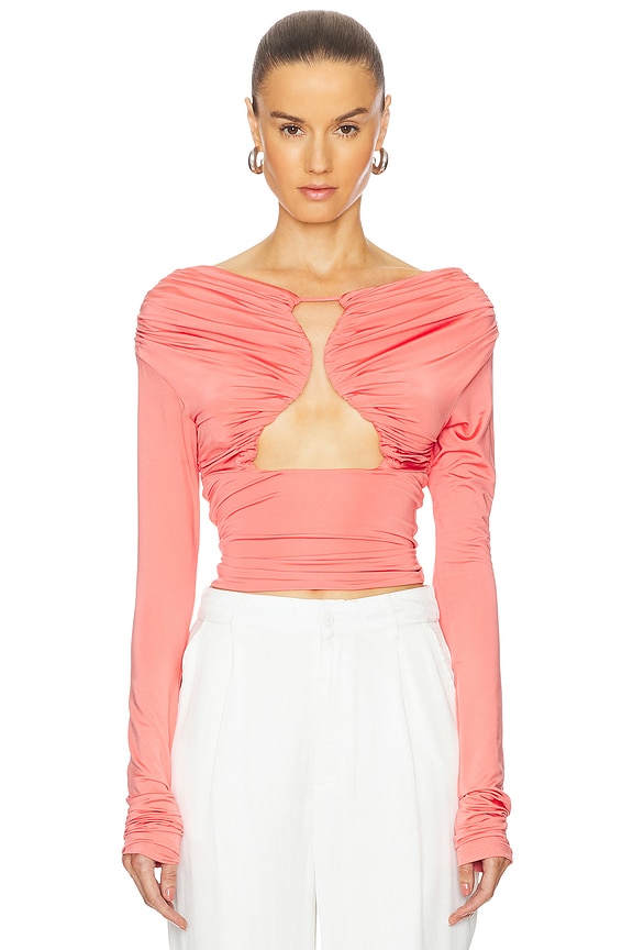 view 2 of 5 Axel Top in Coral