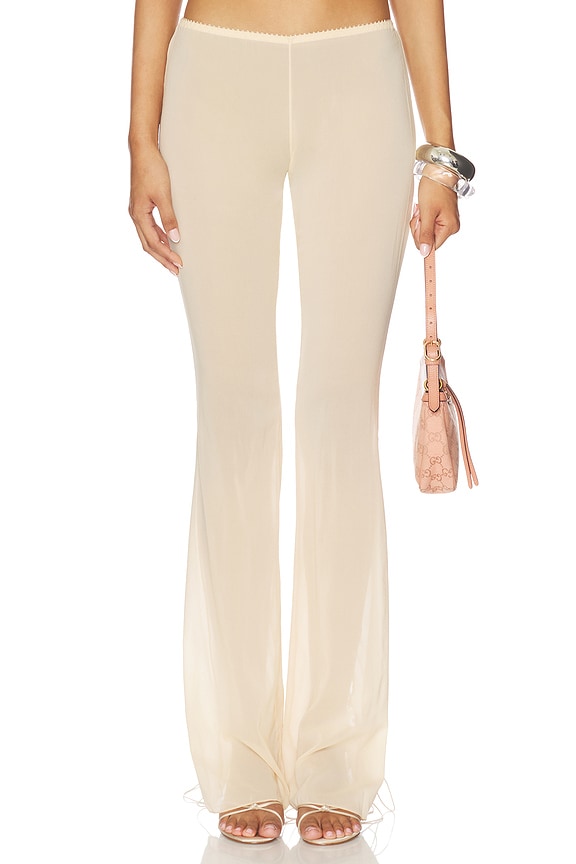 view 2 of 6 Lace Up Pant in Beige