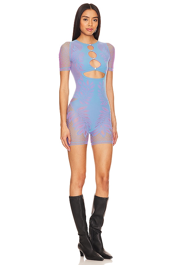 view 2 of 5 Dinero Playsuit in Crypto Blue