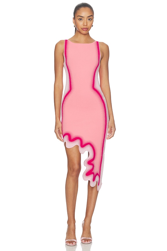 view 2 of 4 VESTIDO ASTER REVERSIBLE WAVY in Magenta