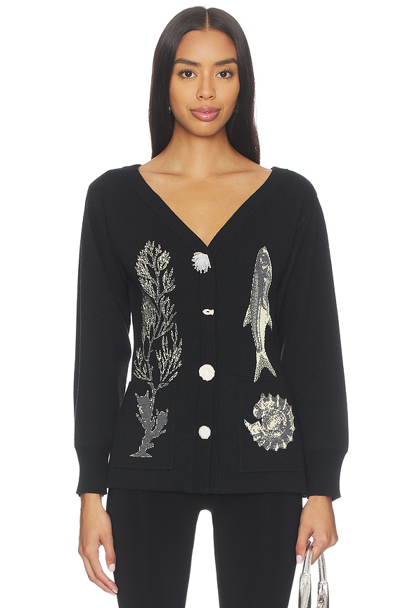 view 2 of 6 CÁRDIGAN BASA in Black