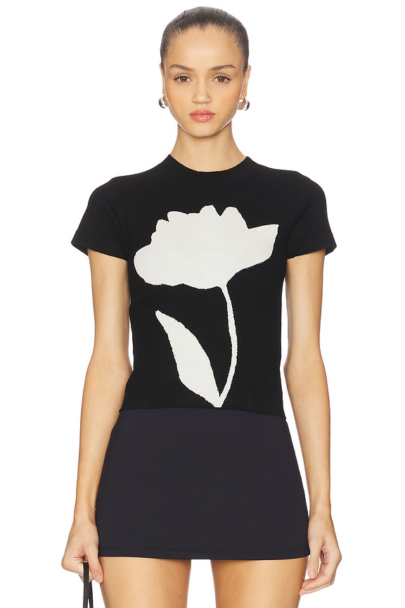 view 1 of 4 Hana Uv Reactive Flower Tshirt in Uv Reactive