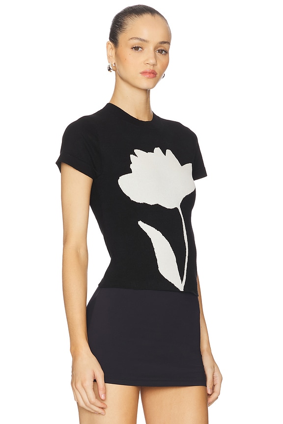 view 2 of 4 Hana Uv Reactive Flower Tshirt in Uv Reactive