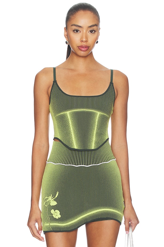 view 1 of 5 Gen 11 Active Tank Top in Chrome Green