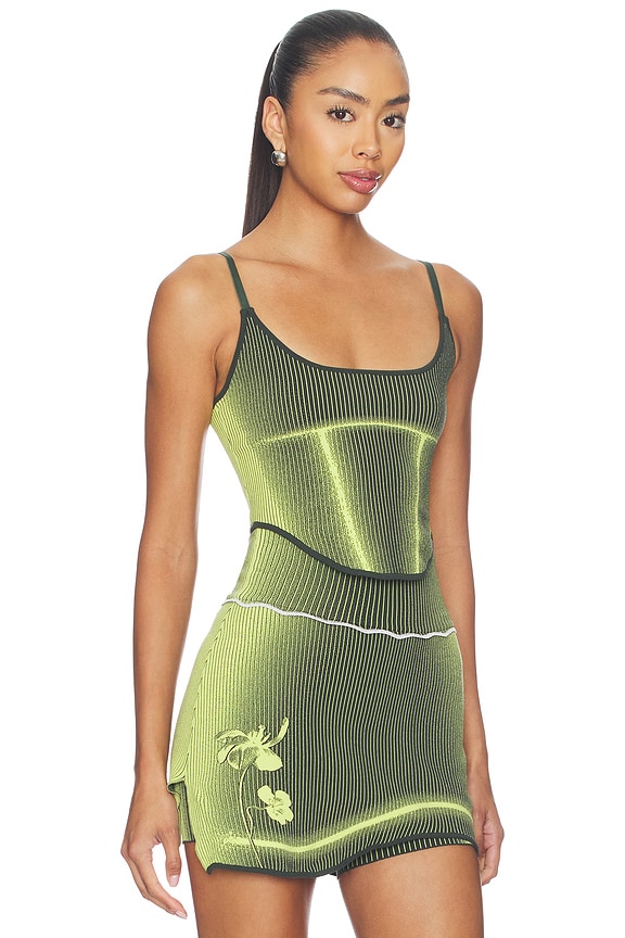 view 2 of 5 Gen 11 Active Tank Top in Chrome Green