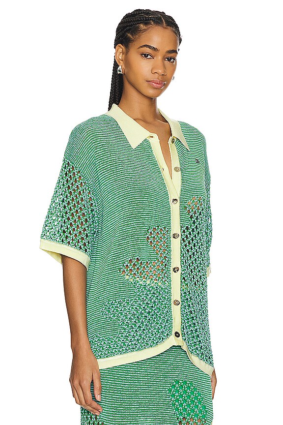 view 2 of 5 Olivia Top in Teal Blast