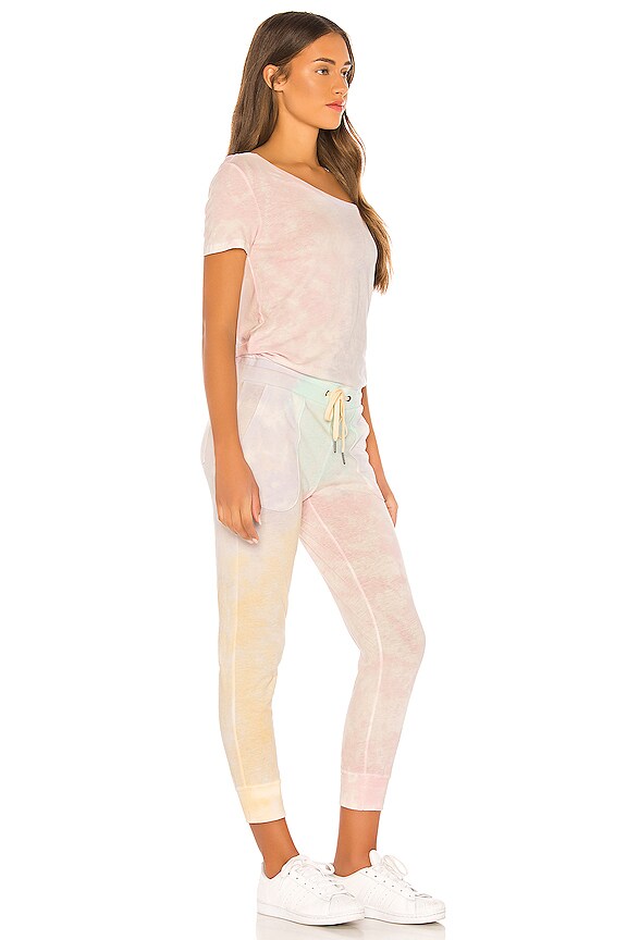 view 2 of 3 Britton Jumpsuit in Sherbert Rainbow Tie Dye