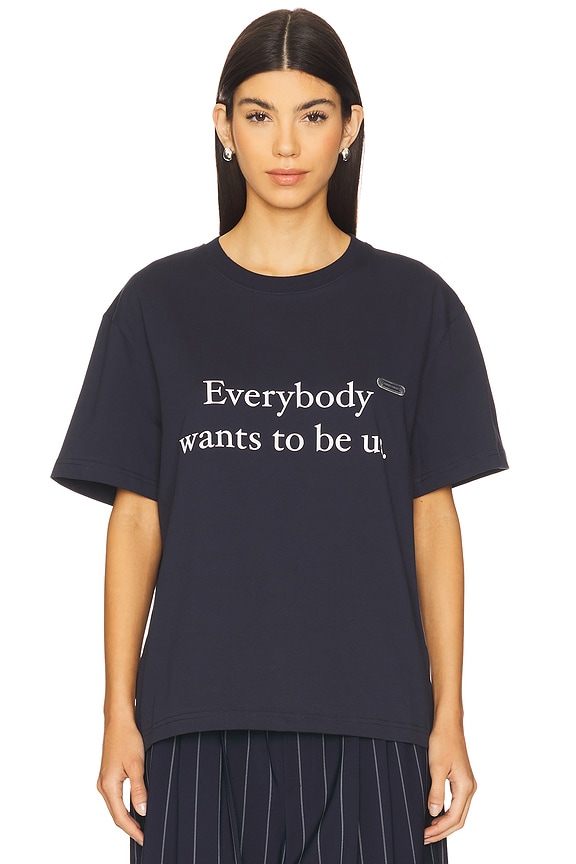 view 1 of 4 Fashion Quote T-Shirt in Navy