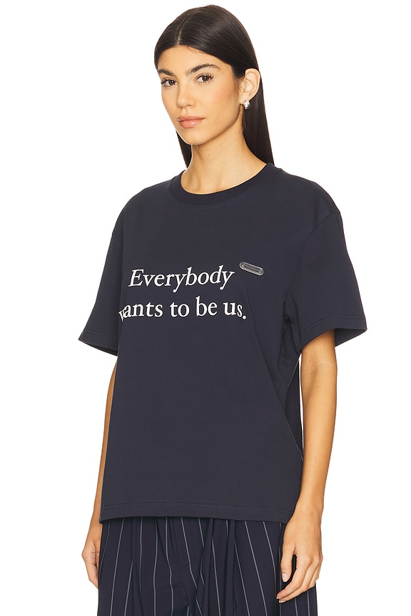 view 2 of 4 Fashion Quote T-Shirt in Navy
