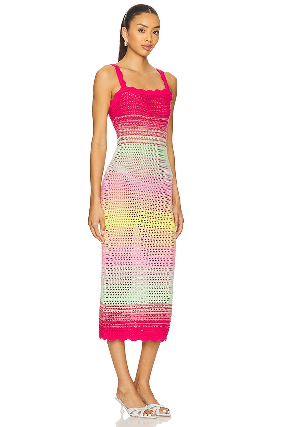 view 2 of 3 Reese Dress in Cranberry