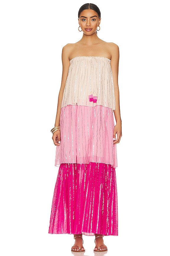 view 1 of 4 MAXIVESTIDO BRIAR in Cosmo Pink