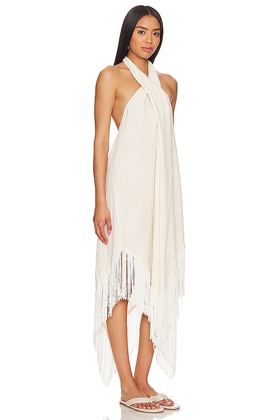 view 2 of 3 Kate Fringe Cover Up in Ivory
