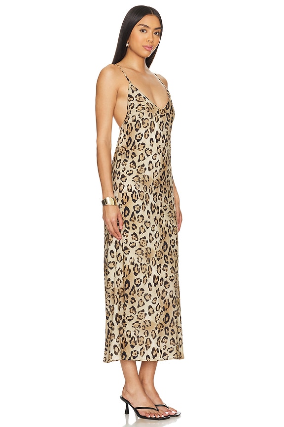 view 2 of 4 ПЛАТЬЕ-КОМБИНАЦИЯ AMELIA in Leopard