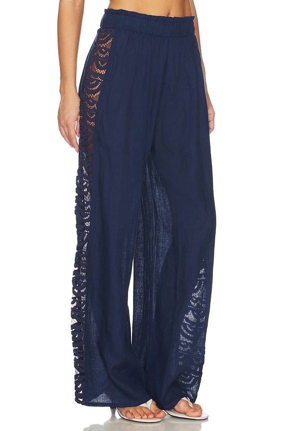 view 1 of 6 Jace Lace Pant in Navy
