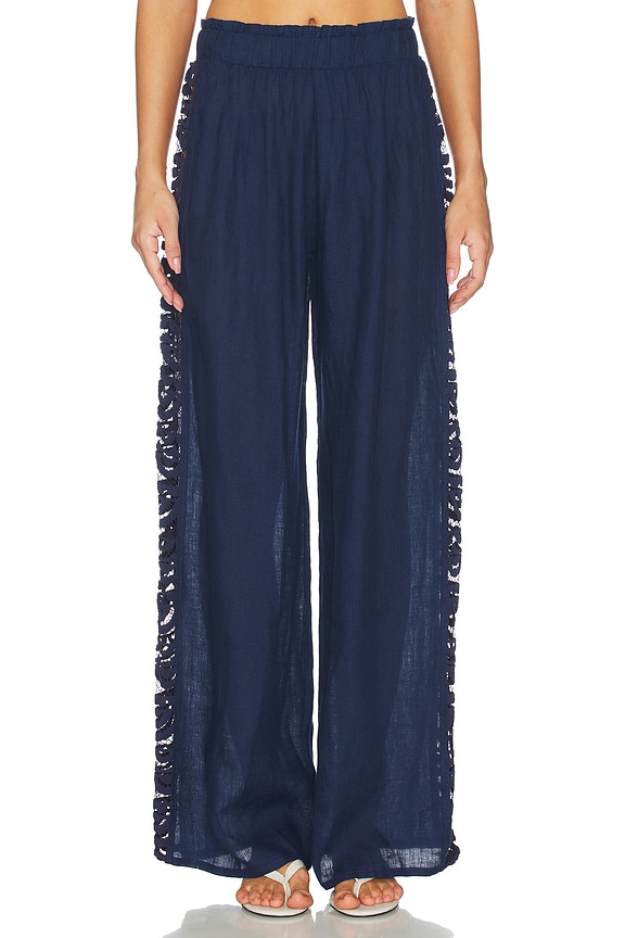 view 2 of 6 Jace Lace Pant in Navy
