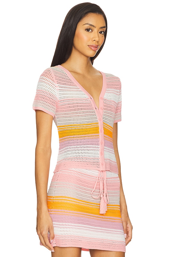 view 2 of 5 Ellie Crochet Top in Clementine