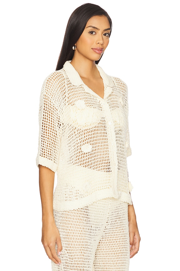 view 2 of 4 Flower Top in Ivory