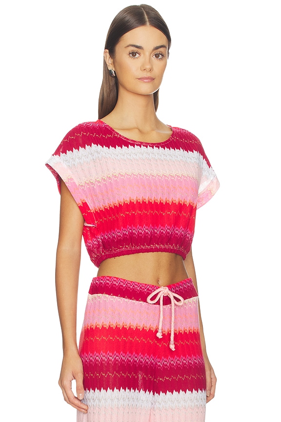 view 2 of 4 Renee Crop Top in Scarlet