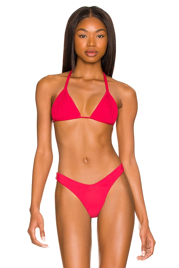 Pq Isla Bikini Top In Red Revolve