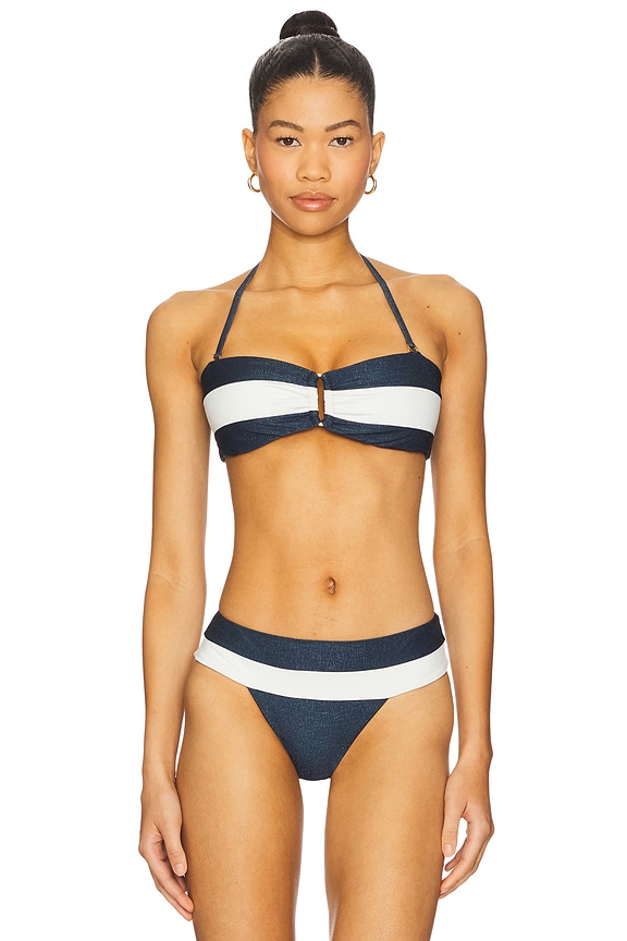 view 2 of 5 Detail Bandeau Bikini Top in Cosmic