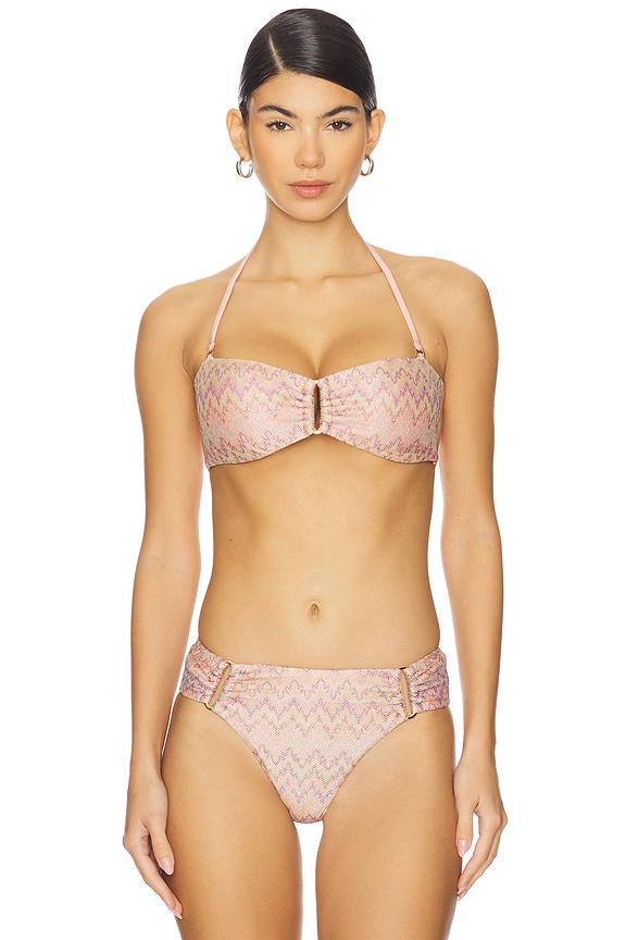 view 2 of 5 TOP BIKINI BANDA DETAIL in Dazzle