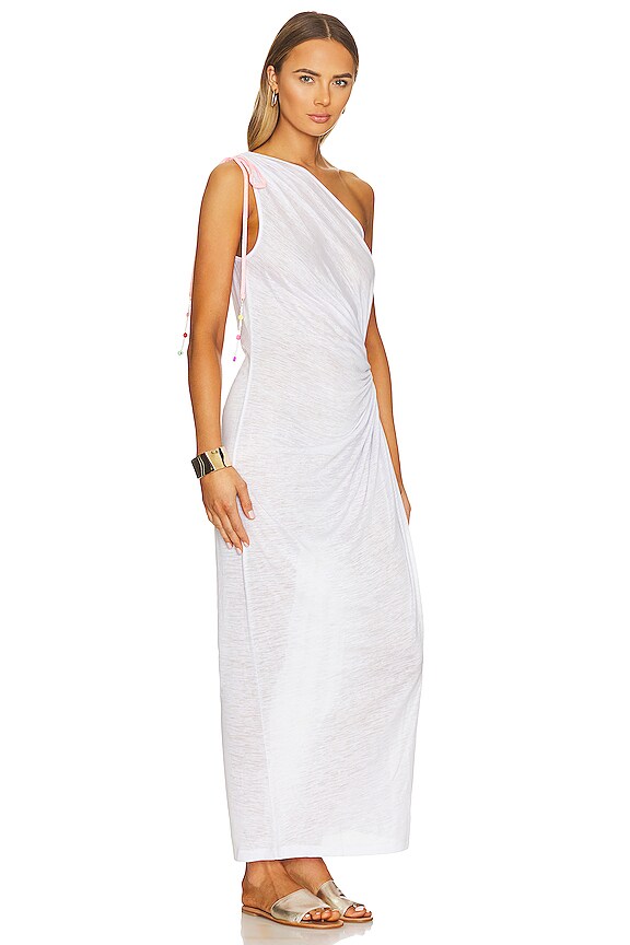 view 2 of 4 ПЛАТЬЕ С ОДНИМ ПЛЕЧОМ in White