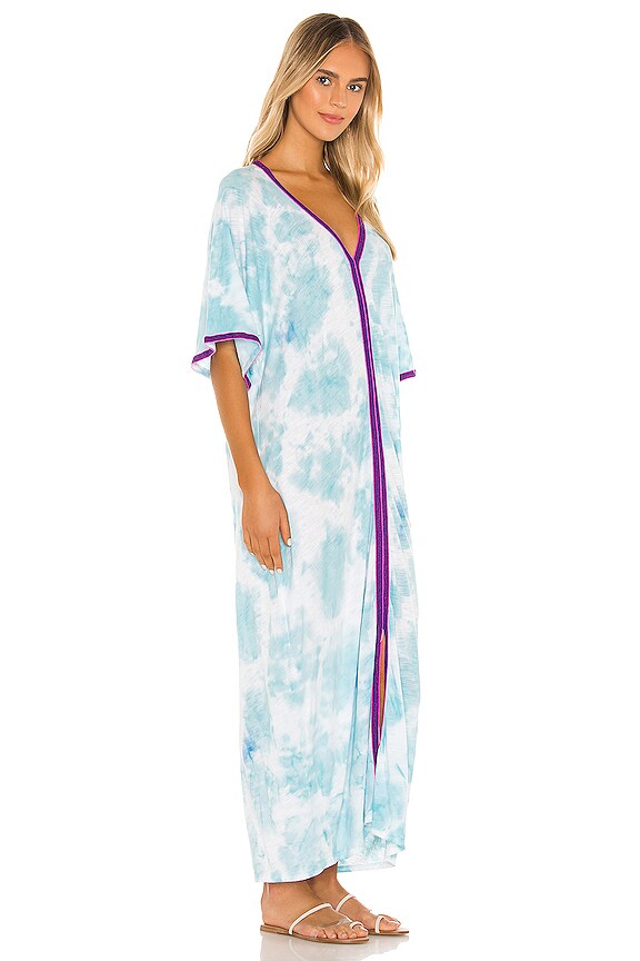 view 2 of 4 Tie Dye Kaftan in Light Blue