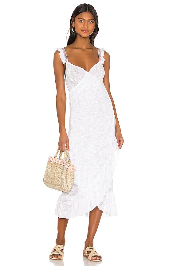 view 2 of 5 VESTIDO MIDI CROSSOVER in White