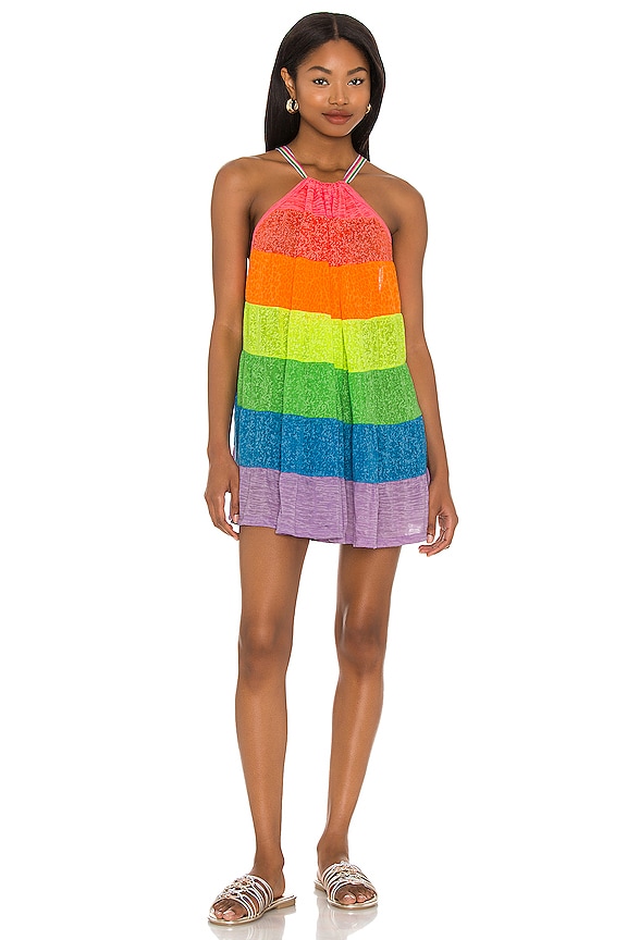 view 1 of 3 Popsicle Halter Mini Dress in Rainbow