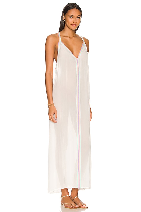 view 2 of 3 x REVOLVE Silky Sundress with Bright Trim in Cream