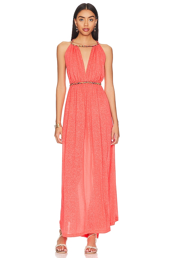 view 2 of 4 Athena Braided Back Maxi Dress in Watermelon