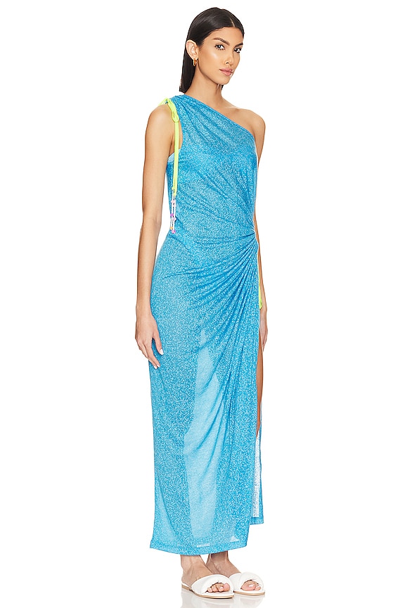 view 2 of 5 VESTIDO UN HOMBRO in Blue