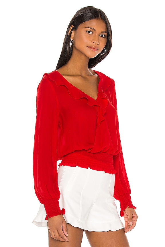 view 2 of 4 Quincy Blouse in Monaco Red