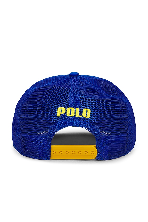 view 2 of 2 Polyester Knit Vintage RL Racing Trucker Hat in Heritage Blue